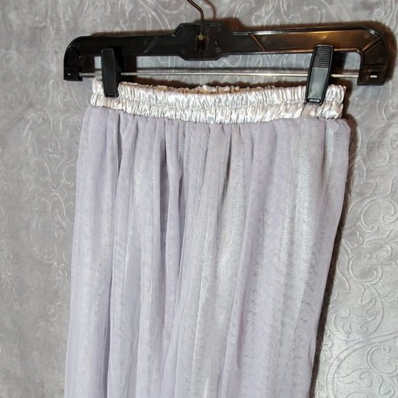 Tulle skirt silver XS NWOT - Picture 2 of 3
